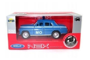 WELLY 1:34 Warszawa 224 niebieska MO