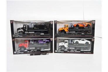 AST. AUTO metal, LAWETA + samochód, 4 wz.,  kart.