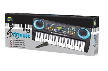 KEYBORD Z MIKROFONEM kart.