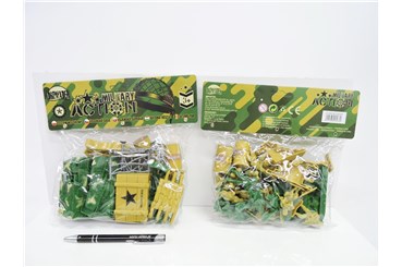 WOJSKO, figurki, 24x22x5 cm,   fol.,   worek