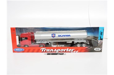 *WELLY AUTO metal, 1:32, SCANIA 730 OIL z przyczep