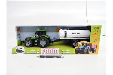 FARMA TRAKTOR, 40 cm, z cysterną wody, dźw,  kart.