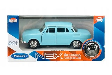 WELLY 1:34 Skoda 100 niebieska