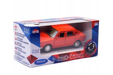 WELLY 1:34 Skoda 105 L pomarańczowa