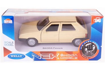 WELLY 1:34 Skoda Favorit beżowa