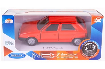 WELLY 1:34 Skoda Favorit czerwona
