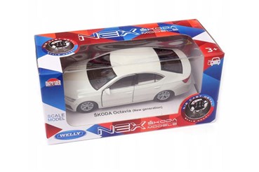 WELLY 1:34 Skoda Oktavia (New Generation) biała