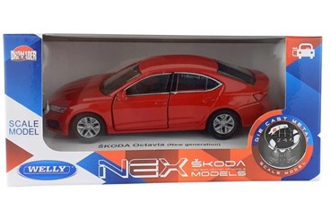 WELLY 1:34 Skoda Oktavia (New Generation) czerwona