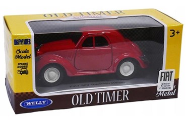 WELLY 1:34 OLD Fiat 500 Topolino 1936 czerwony