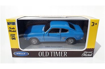 WELLY 1:34 OLD Ford Capri 1969 niebieski