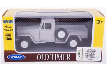 WELLY 1:34 OLD Jeep willys pickup 1947 szary