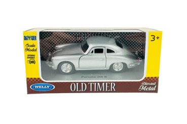 WELLY 1:34 OLD Porsche 356 B srebrny