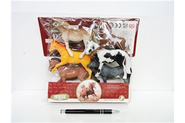 KONIE, plast., 6 szt., 15 cm,         fol.