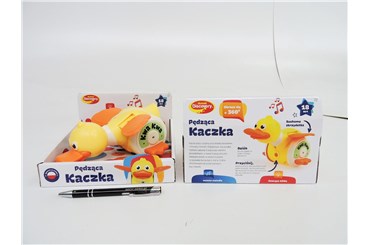 *DUMEL Pędząca kaczka, bat., 18m+,    kart.