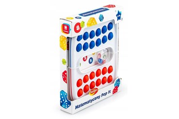 *DUMEL MATEMATYCZNY POP IT czerwono-niebieski