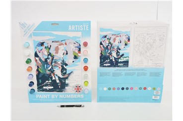 DUŻY ZESTAW do malowania, Artiste - SŁOŃ