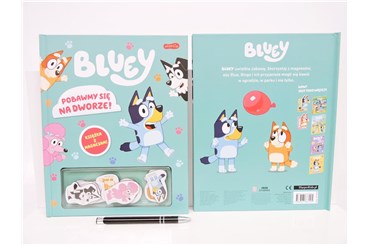 KSIĄŻ. BLUEY Pobawmy się na dworze! z magnesami