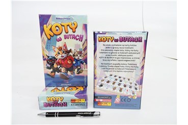 GRA Koty w butach, karciana, 8+