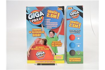 *Gigapiłka, 2,5m,  CZARNY