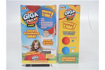 *Gigapiłka junior, 1,4m, CZERWONY
