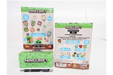 *Naklejkomat 3D MINECRAFT – Zest.uzupełniający /12