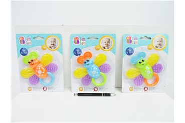 BAM BAM GRYZAK, grzechotka motyl, plast. 3m+