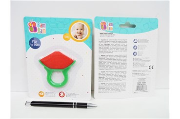 BAM BAM GRYZAK plast. ARBUZ, 3m+,       blist.