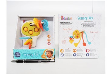 BAM BAM zabawka sensoryczna kluczyki,  kart