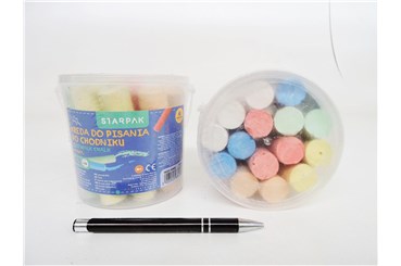 KREDA CHODNIKOWA 6 kol., 15 szt.,       wiadro