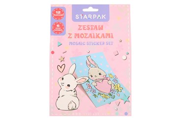 Zestaw kreatywny Książeczka z mozaikami Królik