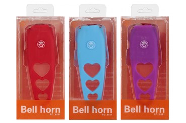 DZWONEK rowerowy, 6x13x4 cm,   blist.