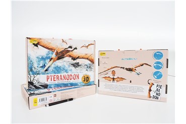 PUZZLE 3D, książka, model  -  Pteranodon