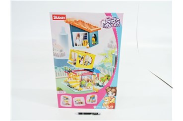 KLOCKI SLUBAN 571 el. DZIEWCZYNKA, domek piętrowy