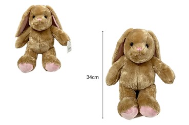 PLUSZ KRÓLIK BRĄZOWY 34 cm