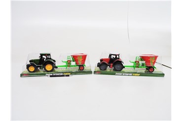AST. TRAKTOR z rozsiewacz nawozu,40x11x13 cm,klosz