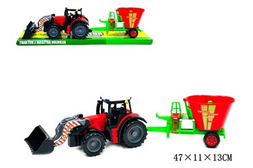 TRAKTOR Z turem i paszowozem pod kloszem