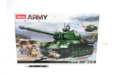 KLOCKI SLUBAN 845 el. WOJSKO, Czołg 2w1