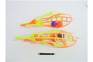 GRA CATCH BALL, plast., z 2 piłkami,48x18 cm, sia.