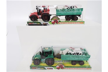 AST. FARMA TRAKTOR, 30 cm, przycz. zwierz.   klosz