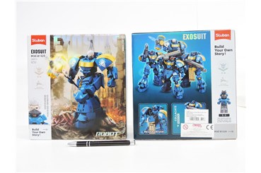 KLOCKI SLUBAN 267 el. kosmiczny wojownik niebieski