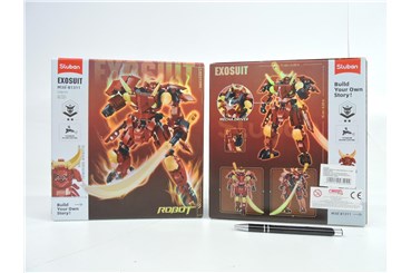 KLOCKI SLUBAN 236 el. kosmosiczny wojownik czerwon