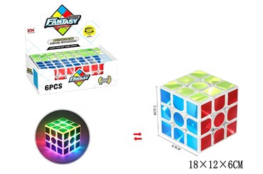 KOSTKA x 6 MAGICZNA świecąca
