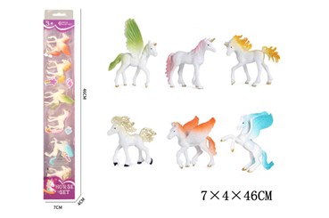 Zwierzęta jednorożce 6szt w tubie