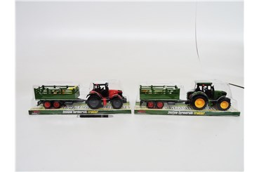 AST. TRAKTOR ze zwierzątkami, 40x14x 11 cm,  klosz