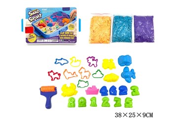 MAGICZNY PIASEK  z akcesoriami, 38x25x9 cm