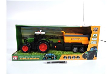 TRKTOR z przyczepą, św/dźw., 54x22x16 cm,    kart.