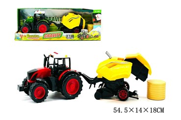 TRAKTOR Z PRASĄ żółtą św. dź. kart.