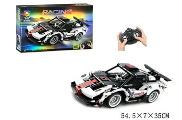 KLOCKI AUTO 357 el. biało czarny rc na radio