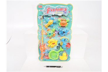 WĘDKA Z RYBKAMI, 45x26 cm,        blist.