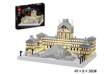 KLOCKI BUDOWLE 3000 el. Louvre